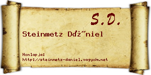 Steinmetz Dániel névjegykártya